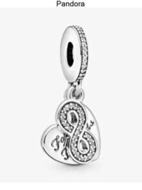 Pandora Forever Friends Heart Dangle Charm